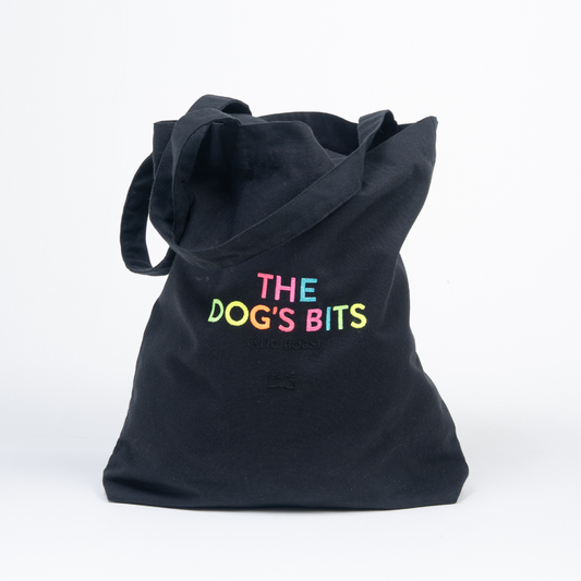 The Dog’s Bits Daycare Bag made from recycled cotton and recycled polyester for dog daycare, short trips and everyday essentials.