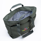 Green bag with 'The Dog's Bits' logo on a white background